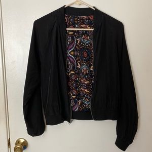 Reversible bomber jacket